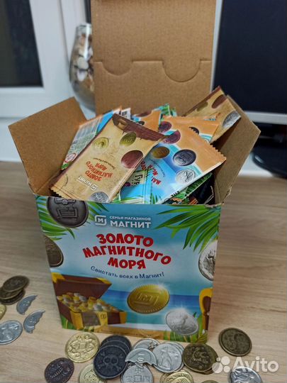 Магнеты - монеты с магнита нераспакованные
