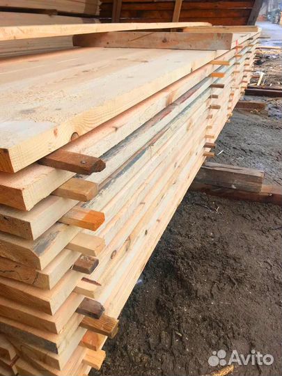 Доска из сосны без сучков 50х100х6000мм