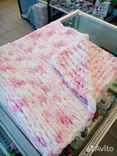 Плед детский вязаный ручная работа