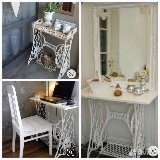 Станина singer, подстолье чугун, отреставрированно