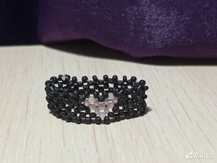 Кольцо из бисера