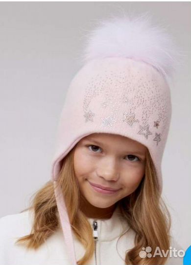 Шапка зимняя р-р 50-52+манишка