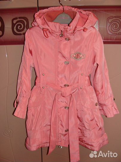 Утепленный плащик для девочки