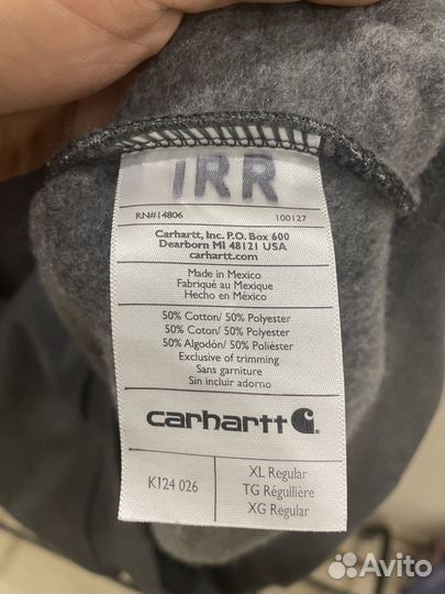 Толстовка Carhartt Heavyweight cotton XL