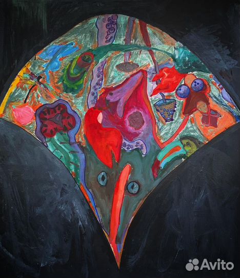 Интерьерная картина маслом светится в темноте