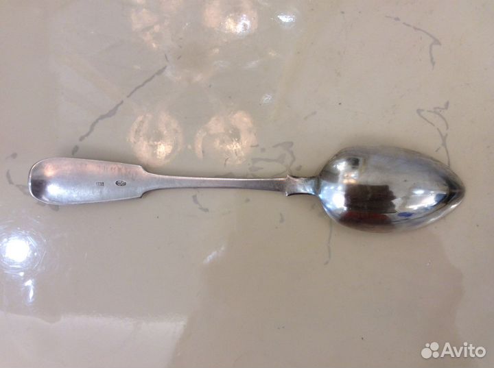 Серебряная столовая ложка 84 проба царизм