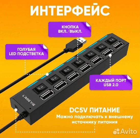 Удлинитель с usb