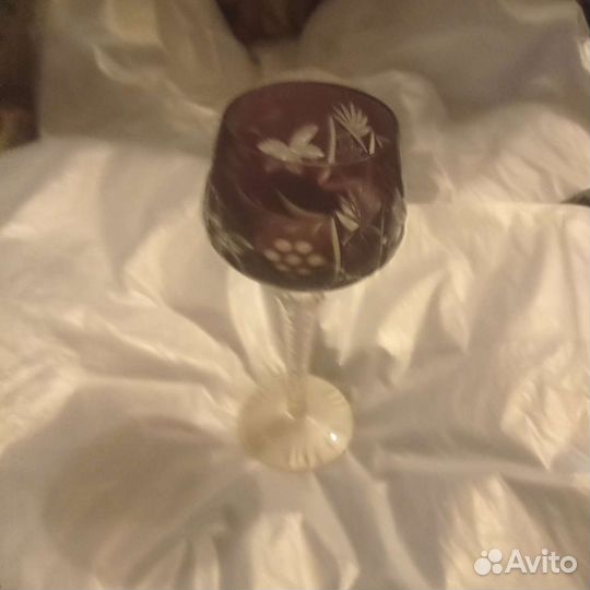 Германия цветной хрусталь фужеры