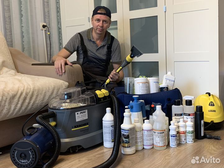 Химчистка мягкой мебели на дому с сушкой