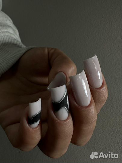 Маникюр с покрытием, педекюр с покрытием