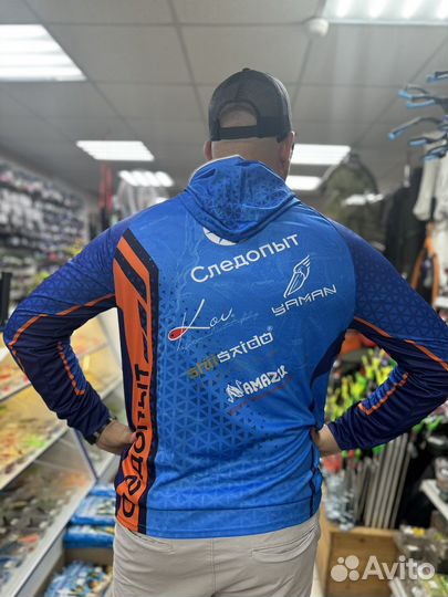 Джерси для рыбалки с капюшоном