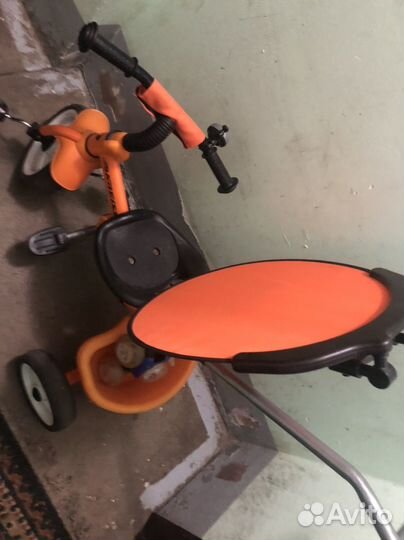 Детский велосипед с родительской ручкой