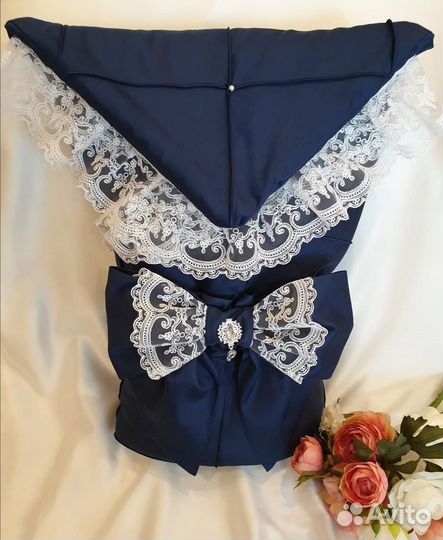 Бант для конверта на выписку