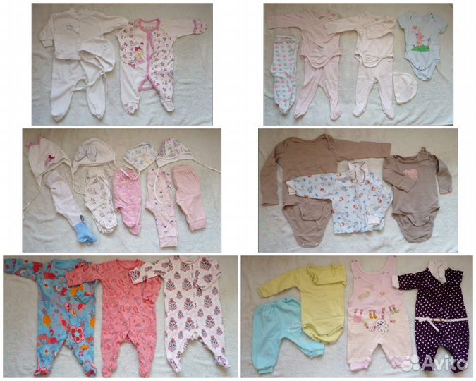 Детские вещи пакетом для девочек от 3 месяцев