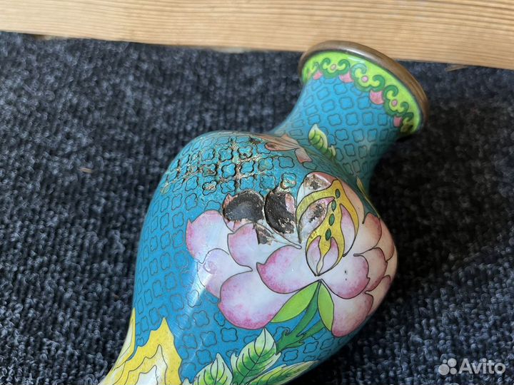 Ваза старинная эмаль