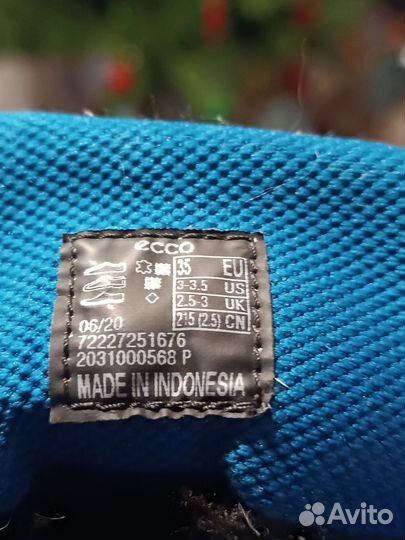 Ботинки детские ecco 35