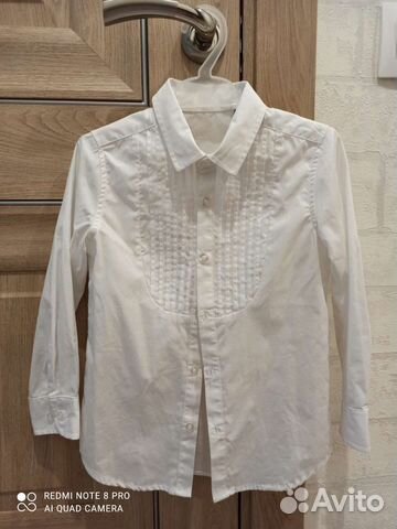 Рубашка на мальчика белая 110