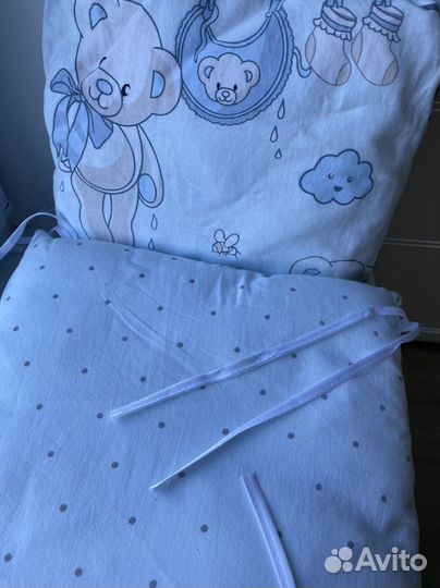 Бортики в кроватку для мальчика