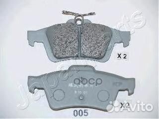 Колодки тормозные дисковые, комплект PP005AF Ja