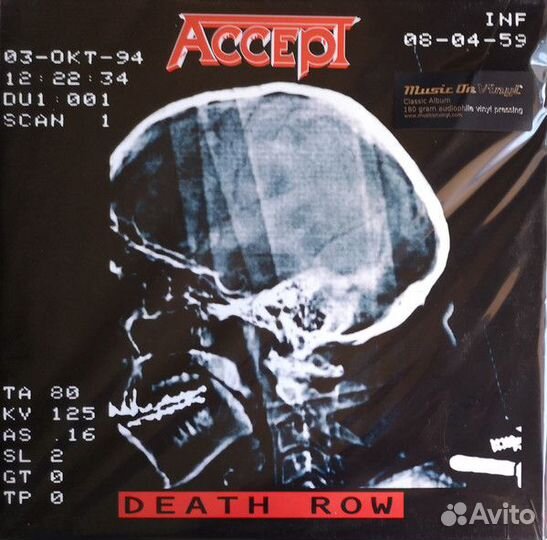 Виниловая пластинка Accept - death ROW (HQ/gatefol