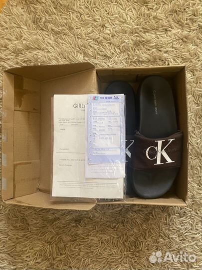 Шлепанцы calvin klein jeans