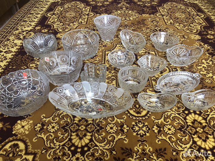 Ваза салатник хрусталтные