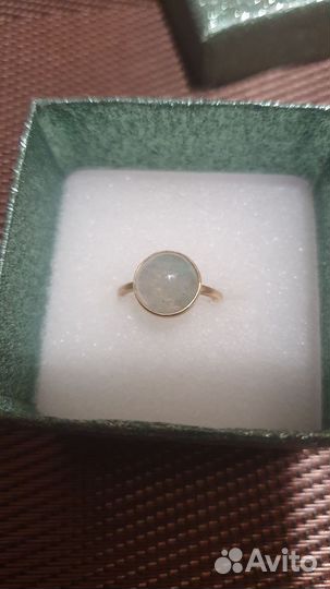 Серьги с аквамарином,кольцо