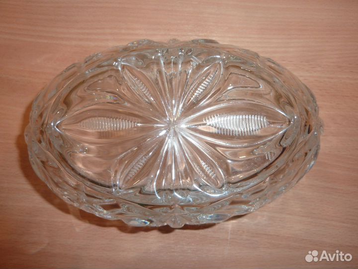 Ваза хрустальная (салатница,конфетница) Чехия