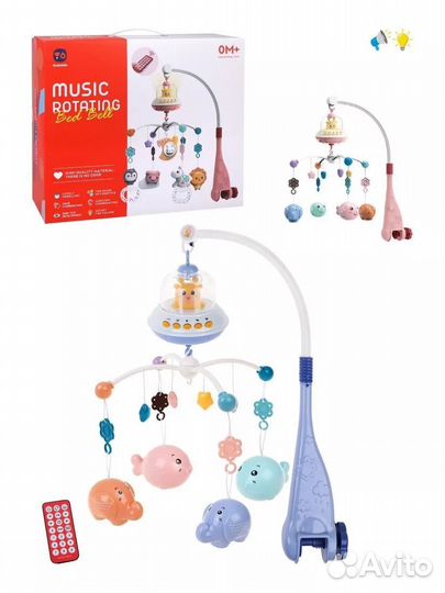 Мобиль на кроватку Music Rotation со световыми и з