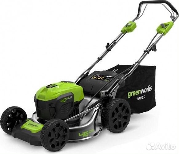 Газонокосилка аккумуляторная greenworks GD40LM46SP