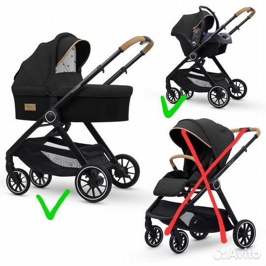 Коляска esspero traveler 2в1 автокресло и люлька
