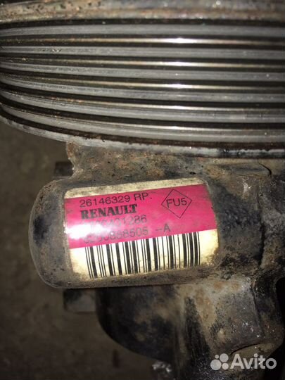 Насос гур renault logan/sandero