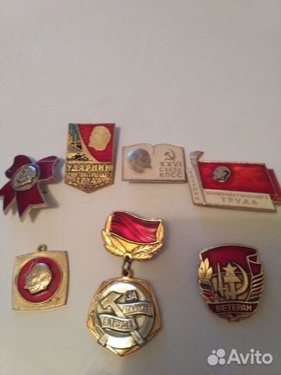 Значки СССР медали, жетоны
