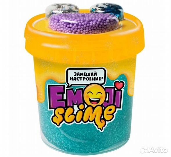 Слайм Slime Emoji 120 мл голубой S130-78 293309