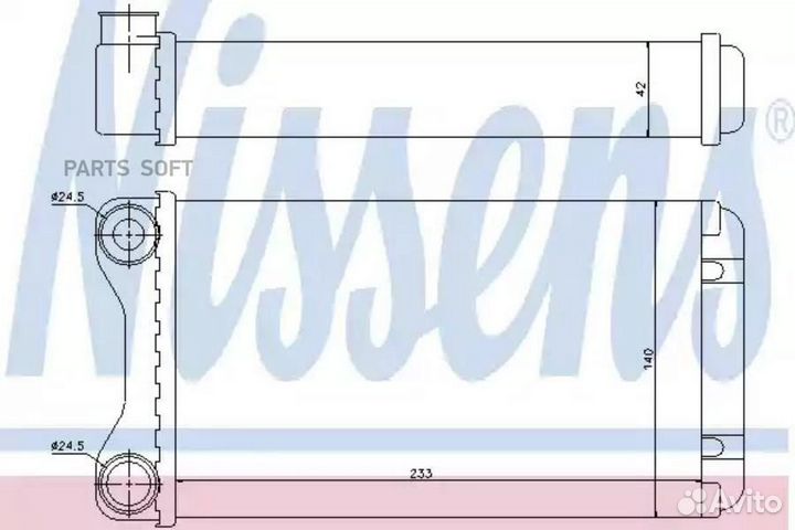 Радиатор отопителя seat exeo (2009) 2.0 TDI