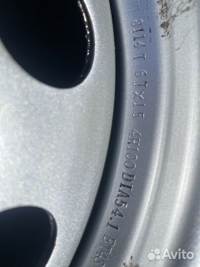 Штампованный диск r15 4:100