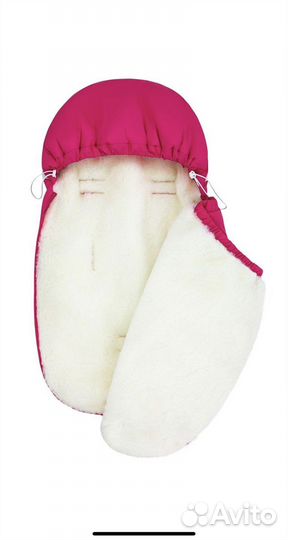 Конверт мешок зимний меховой в коляску (овчина)