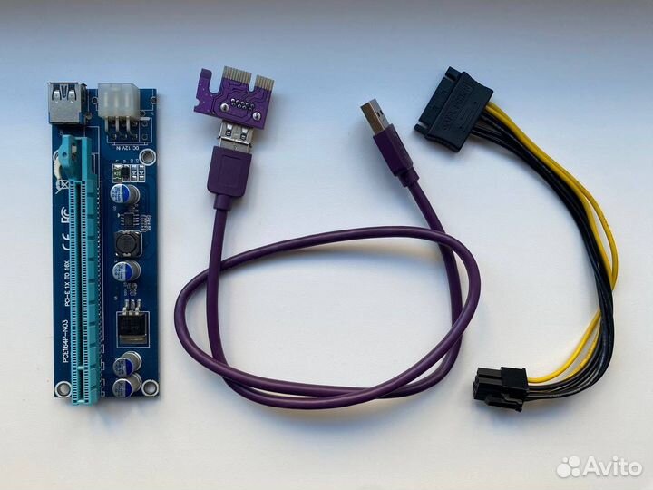 Райзер pci-e 1x на 16x