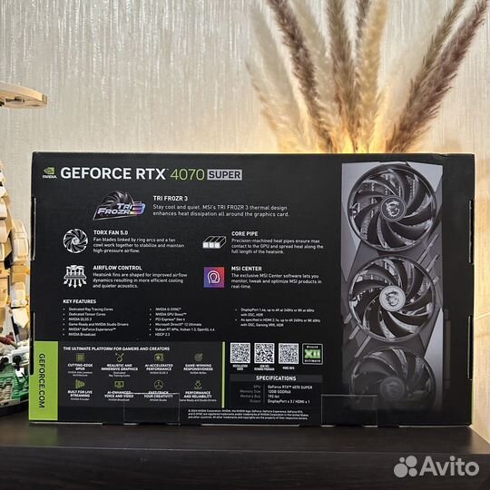 Видеокарта RTX 4070 super MSI gaming x slim 12 Gb