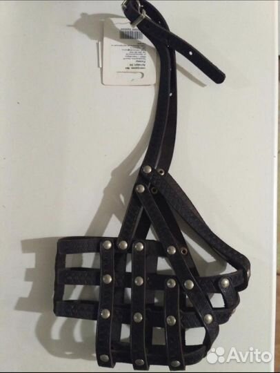 Намордник для собак кожа