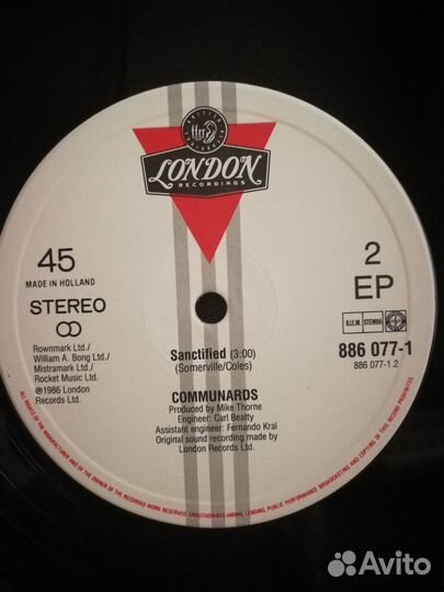 Пластинки из 80-х Европа