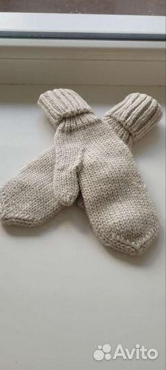 Комплект шапка, шарф, варежки