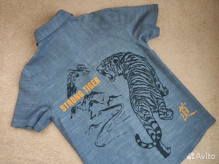 Рубашка на подростка с корот рук GeeJay р-р 164