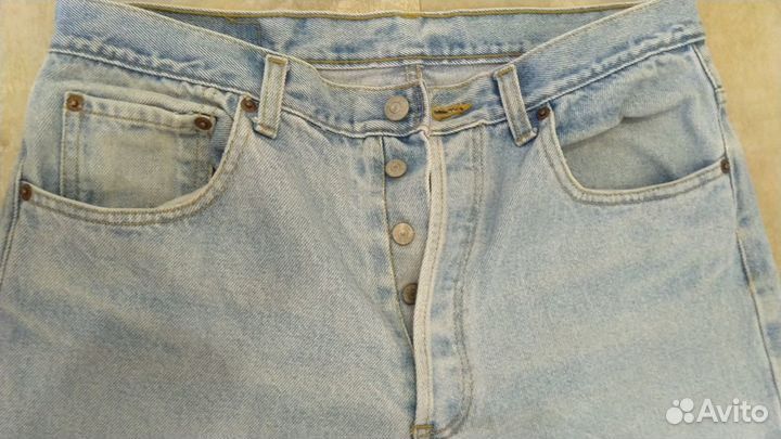 Джинсы levis 501R made in USA ретро оригинал 34-32