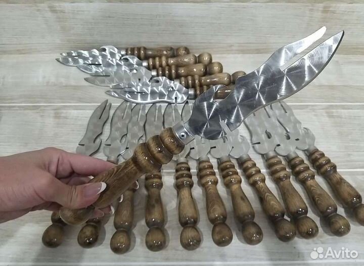 Нож / вилка - нож для шашлыка