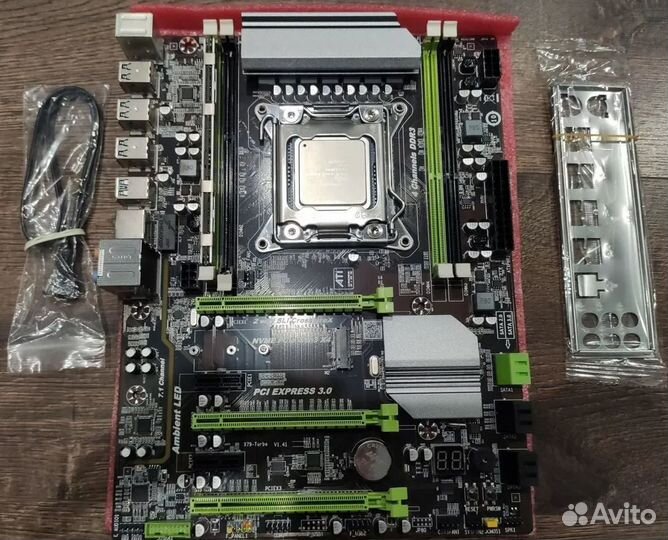 Комплект Kllisre X79 +2620V2 (6-ядер проц) +4гб оз