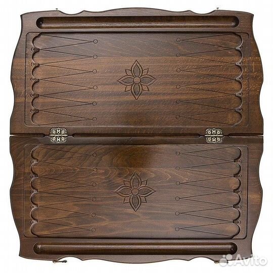 Нарды и шашки резные Герб Чечни 61 х 60 см бук Азербайджан 62622