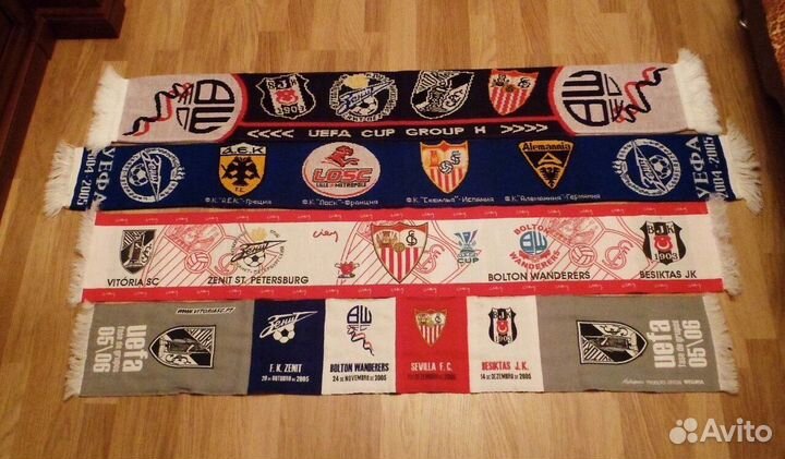 Матчевые шарфы фк Зенит Санкт-Петербург