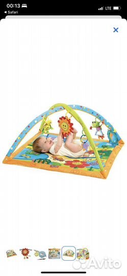 Развивающий коврик tiny love солгечный денек