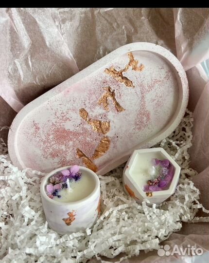 Свеча соевая ручной работы